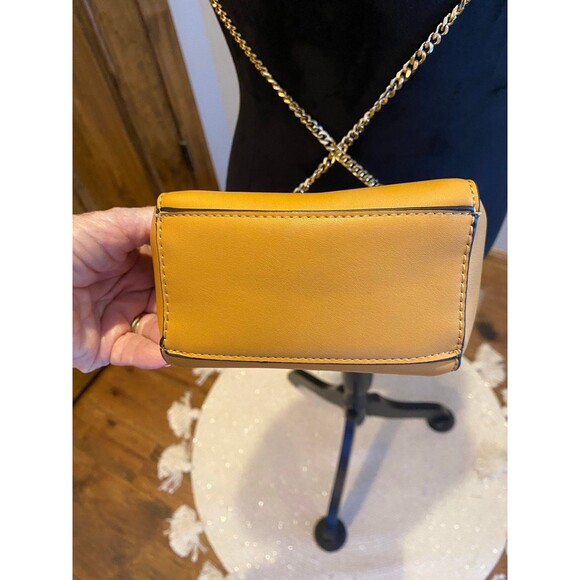 Co Lab Bangle Tote Bucket Vegan Tan w/ Gold Chain Purse Bag by Christopher Kon - Picture 4 of 11